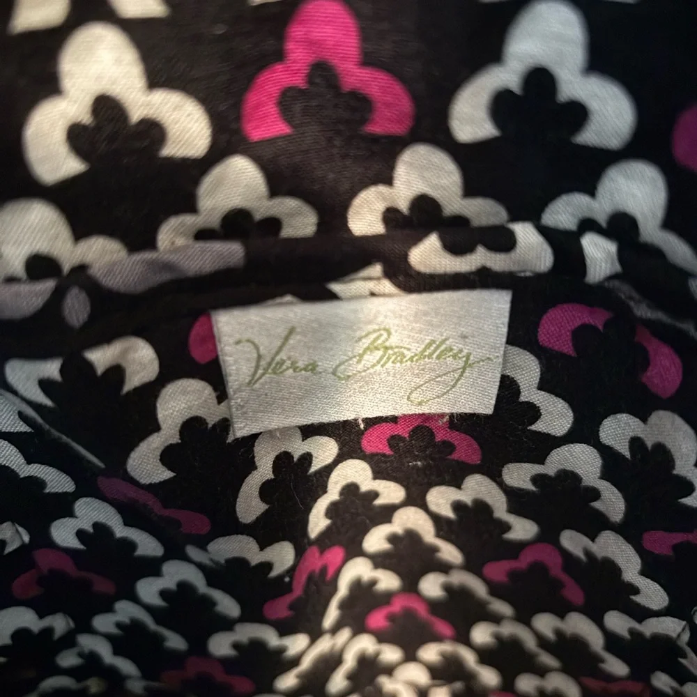 Vera Bradley Canterberry Magenta Toggle Tote/Turnlock Wallet Set